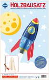 PEBARO 851/8 - Holzbausatz Rakete, 10 Teile, Holzkonstruktion zum Zusammenstecken
