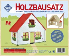 Cover PEBARO 880/1 - Holzbausatz Puppenhaus klein ohne Möbel, 7 Teile, Holzkonstruktion zum Zusammenstecken