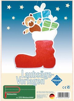 Cover PEBARO 325S - Laubsägevorlage Nikolausstiefel, 1 Platte, Größe DIN A4