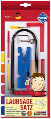 PEBARO 936 - Laubsäge-Starter-Set mit Vorlage und Malkasten, 17 Teile Cover PEBARO 936 - Laubsäge-Starter-Set mit Vorlage und Malkasten, 17 Teile