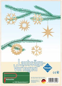 Cover PEBARO 334S - Laubsägevorlage Baumschmuck II Weihnachten, 1 Platte, Größe DIN A4