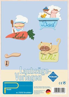 Cover PEBARO 375/5S - Laubsägevorlage Türschilder I, 1 Platte, Größe DIN A4