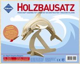 PEBARO 864/1 - Holzbausatz Delphin, 25 Teile, Holzkonstruktion zum Zusammenstecken