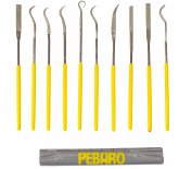 PEBARO DIA10geb - Diamant-Nadelfeilensatz, 10-teilig, 140 mm