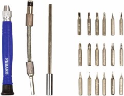 Cover PEBARO MBS18 - Flexo-Schraubendreher mit 18 Mini-Bits, 21-teilig