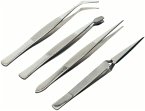 PEBARO PZ54 - Pinzetten-Set, 4-teilig, rostfrei, 105-120mm