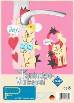 Cover PEBARO 375/8S - Laubsägevorlage Türschild Katze, 1 Platte, Größe DIN A4