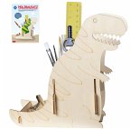 PEBARO 477/3 - Holzbausatz Stiftehalter Dinosaurier, Laser cut Bastelset