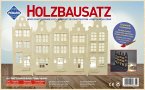 PEBARO 848/3 - Holzbausatz Giebelhäuser, 40 Teile, Holzkonstruktion zum Zusammenstecken