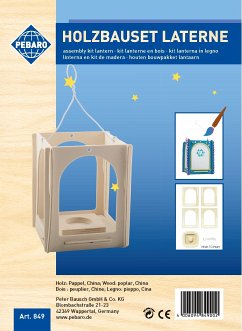 Cover PEBARO 849 - Holzbausatz Laterne zum Selbstgestalten, Holzkonstruktion zum Zusammenstecken