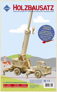Cover PEBARO 863/4 - Holzbausatz Kranwagen, 119 Teile, Holzkonstruktion zum Zusammenstecken