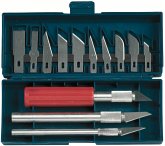 PEBARO 17-1S - Designer-Messer-Set, 3 Griffe und 13 Klingen