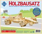 PEBARO 850/8 - Holzbausatz Rennwagen II, 87 Teile, Holzkonstruktion zum Zusammenstecken