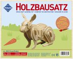 PEBARO 858/3 - Holzbausatz Hase, 43 Teile, Holzkonstruktion zum Zusammenstecken