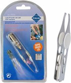PEBARO PZ52 - Licht-Pinzette mit LED, 100mm, inkl. Batterien PEBARO PZ52 - Licht-Pinzette mit LED, 100mm, inkl. Batterien