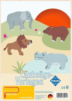 Cover PEBARO 350/1S - Laubsägevorlage Wildlife I, 2 Platten, Größe DIN A4