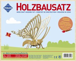 Cover PEBARO 860/4 - Holzbausatz Schmetterling, 16 Teile, Holzkonstruktion zum Zusammenstecken