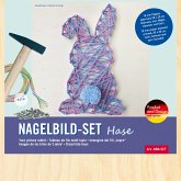 PEBARO NB8 - Nagelbild, Fadenbild, Fadenspannbild, String Art mit Motiv Hase PEBARO NB8 - Nagelbild, Fadenbild, Fadenspannbild, String Art mit Motiv Hase