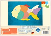 PEBARO 313/1S - Laubsägevorlage Fisch, 1 Platte, Größe DIN A4