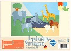 Cover PEBARO 318/1S - Laubsägevorlage Zoo, 1 Platte, Größe DIN A4