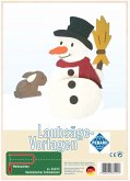 PEBARO 334/1S - Laubsägevorlage Kantenhocker Schneemann, 1 Platte, Größe DIN A4