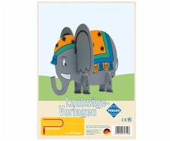 Cover PEBARO 347S - Laubsägevorlage Elefant, 1 Platte, Größe DIN A4
