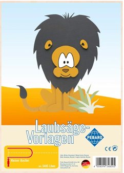 Cover PEBARO 348S - Laubsägevorlage Löwe, 1 Platte, Größe DIN A4
