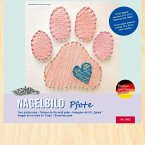 PEBARO NB2 - Nagelbild Pfote, Fadenbild 20x20cm, String Art Bastelset inkl. Nägel PEBARO NB2 - Nagelbild Pfote, Fadenbild 20x20cm, String Art Bastelset inkl. Nägel