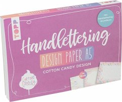 Handlettering Design Paper Block Cotton Candy A5   (Restauflage)