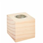 Kerzenhalter Würfel, 4,5 x 4,5 x 4,5 cm, FSC 100%