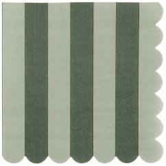 Cover Servietten Streifen, Grün, FSC MIX
