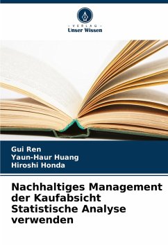 Cover Nachhaltiges Management der Kaufabsicht Statistische Analyse verwenden