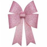 Bastelset XL-Schleife, Glitter, Rosa, FSC MIX, 200 g/m²