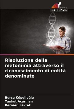 Cover Risoluzione della metonimia attraverso il riconoscimento di entità denominate