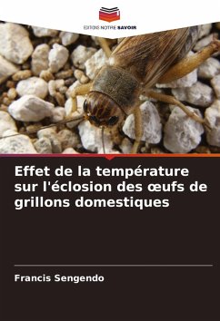 Cover Effet de la température sur l'éclosion des ¿ufs de grillons domestiques
