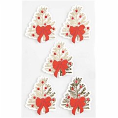 Cover 3D Sticker Tannenbäume / Schleifen, FSC MIX