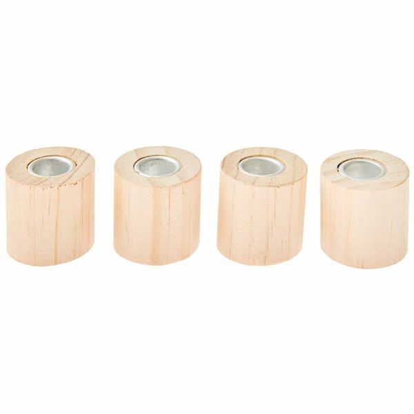 Mini Kerzenhalter Zylinder, 3 x 3 x 3 cm, 4 Stück, FSC 100%