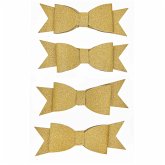 3D Sticker Schleifen, Gold, FSC MIX