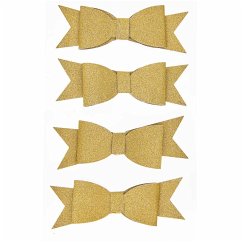 Cover 3D Sticker Schleifen, Gold, FSC MIX