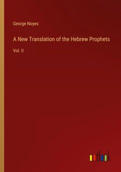 Cover A New Translation of the Hebrew Prophets