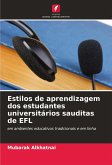 Estilos de aprendizagem dos estudantes universitários sauditas de EFL Estilos de aprendizagem dos estudantes universitários sauditas de EFL