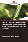 Extraction de catéchines hautement biodisponibles à partir de feuilles de thé fraîches