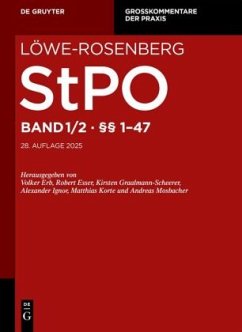 Cover §§ 1-47 / Löwe-Rosenberg. Die Strafprozeßordnung und das Gerichtsverfassungsgesetz Band 1/2