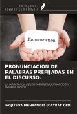 PRONUNCIACIÓN DE PALABRAS PREFIJADAS EN EL DISCURSO: