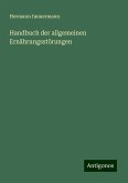 Handbuch der allgemeinen Ernährungsstörungen