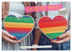 LGBTQ Pride - Regenbogenzeit, der Kalender für Vielfalt und Liebe (Wandkalender 2025 DIN A3 quer), CALVENDO Monatskalender - Calvendo;- Fotografie, MB