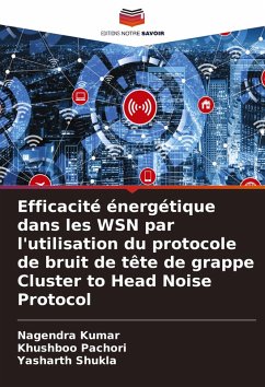 Cover Efficacité énergétique dans les WSN par l'utilisation du protocole de bruit de tête de grappe Cluster to Head Noise Protocol