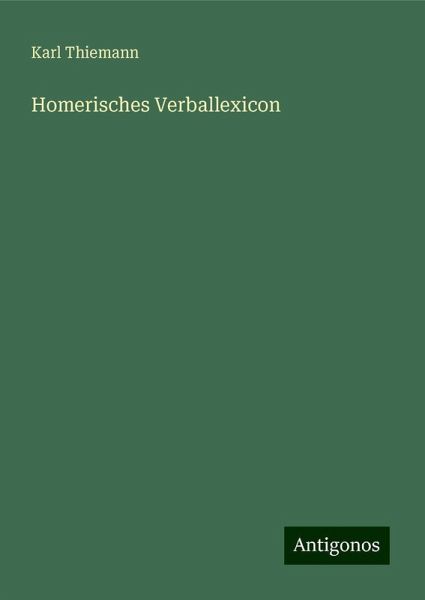 Homerisches Verballexicon