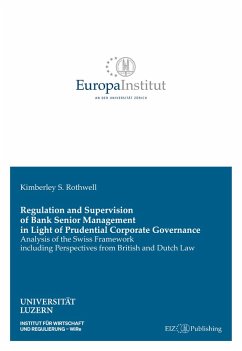 Regulation and Supervision of Bank Senior Management in Light of Prudential Corporate Governance Cover Regulation and Supervision of Bank Senior Management in Light of Prudential Corporate Governance