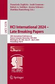 HCI International 2024 - Late Breaking Papers HCI International 2024 - Late Breaking Papers